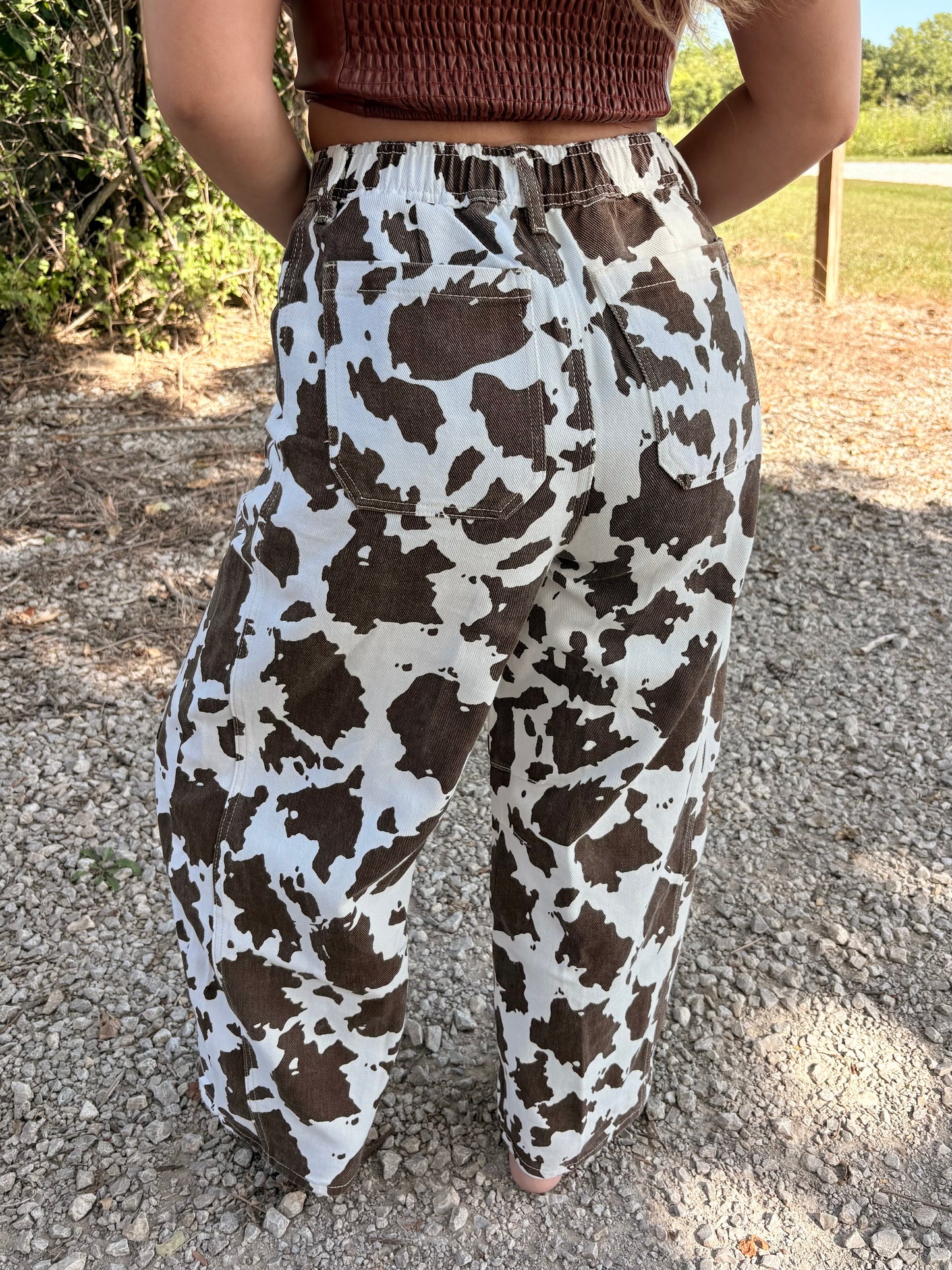 Choco Cow Barrel Jean