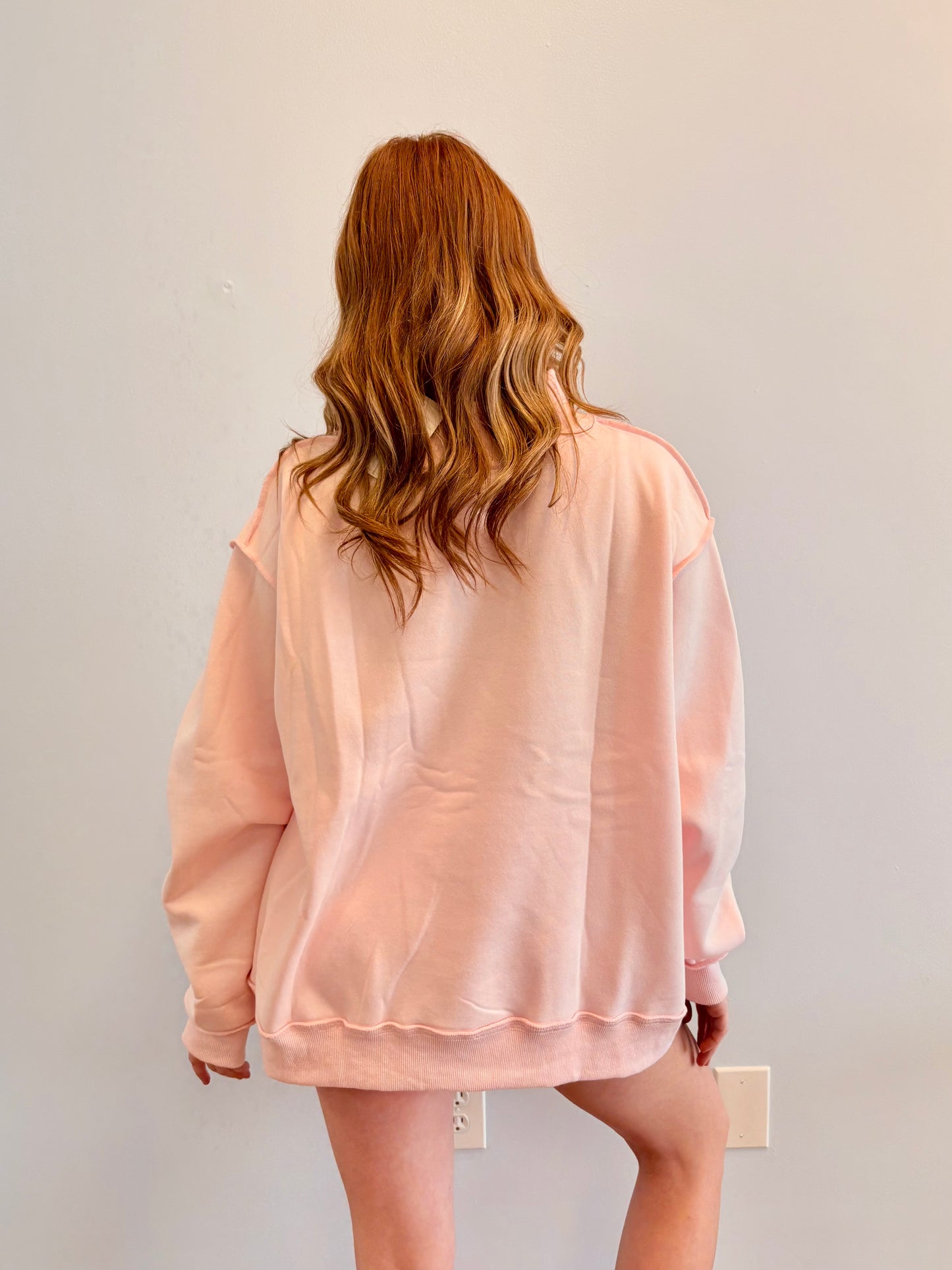 Pink Rodeo Cotton Mock Neck