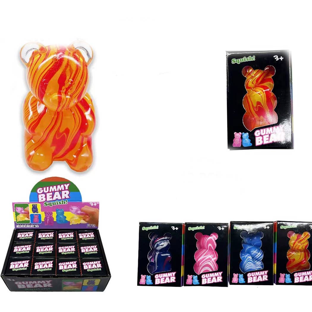 Marbled Gummy Bear Sugar Squeeze Squishy