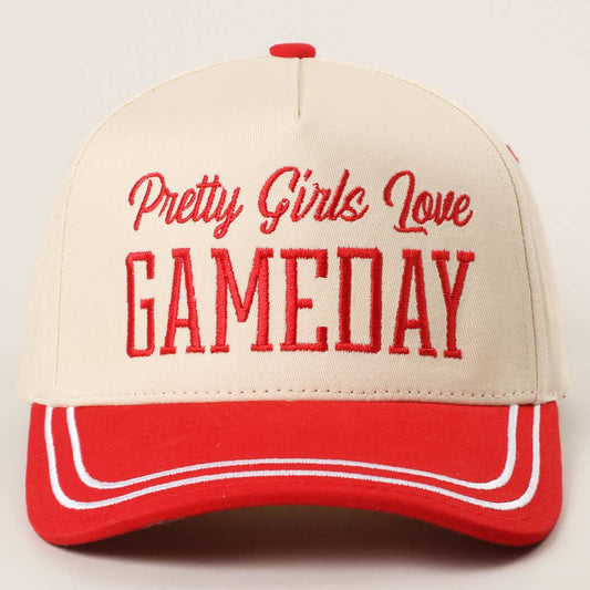 PRETTY GIRLS..Embroidery Double Stitch Trucker Hat