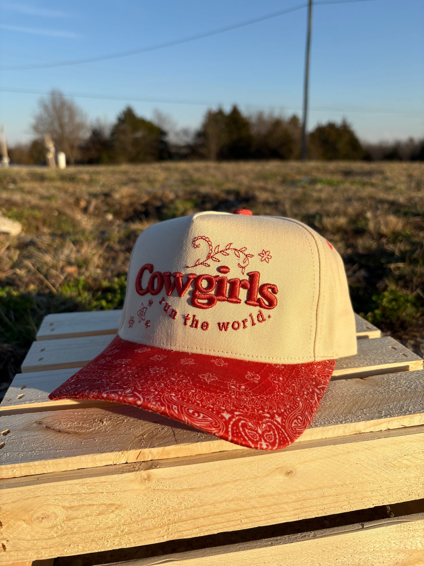 Cowgirls Run The World Trucker Hat