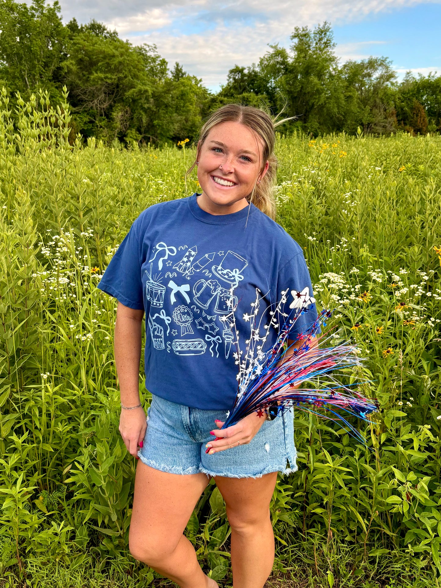 Fourth of July Collage Tee