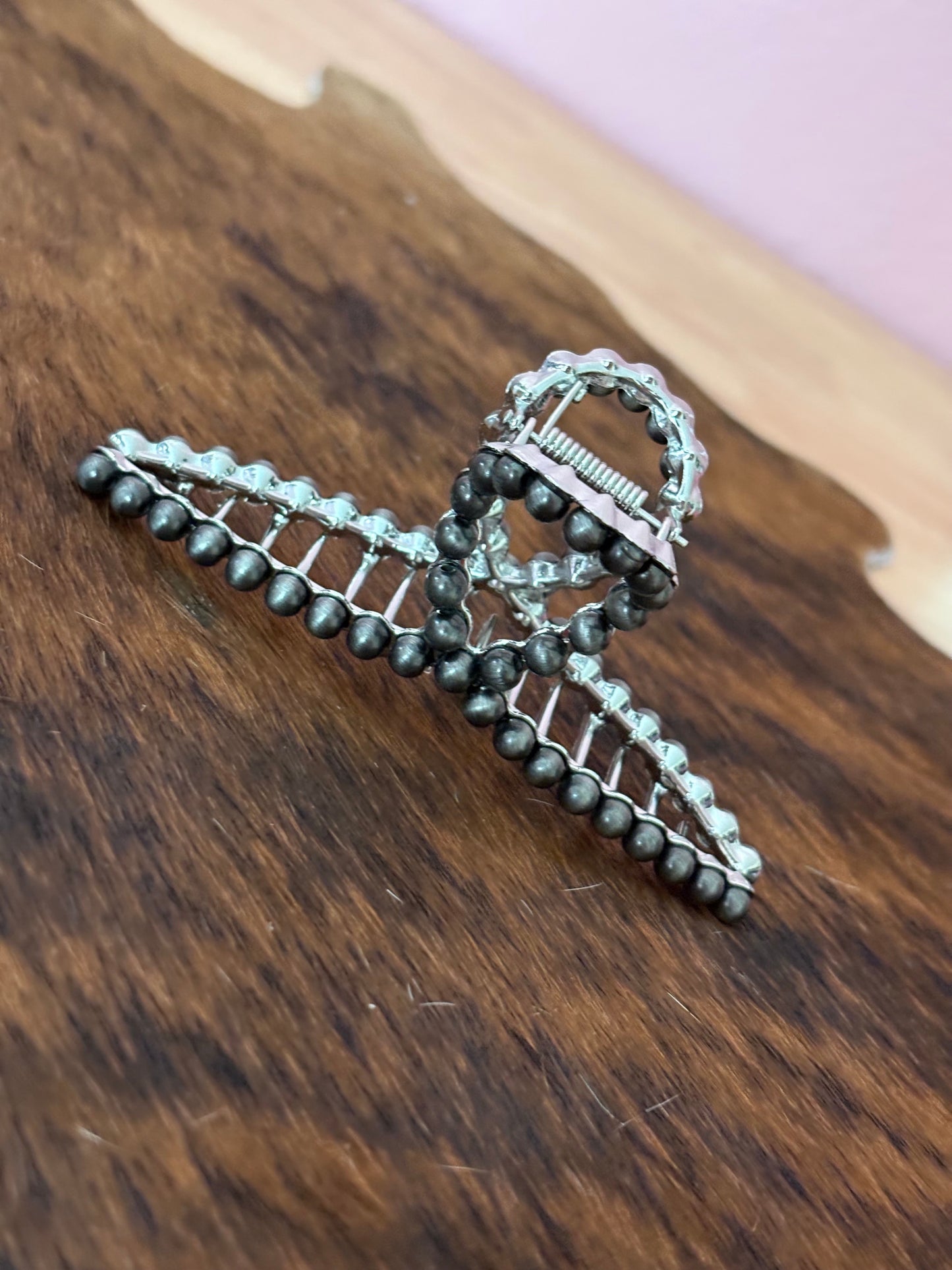 Black Turquoise Claw Clip