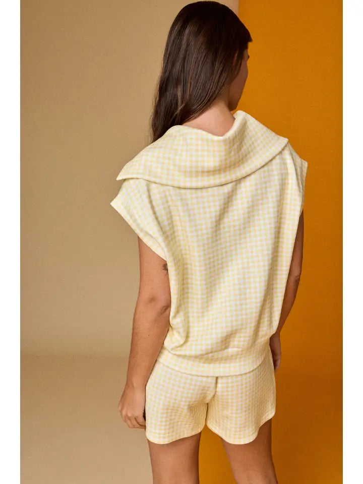 Buttered Gingham Short Set