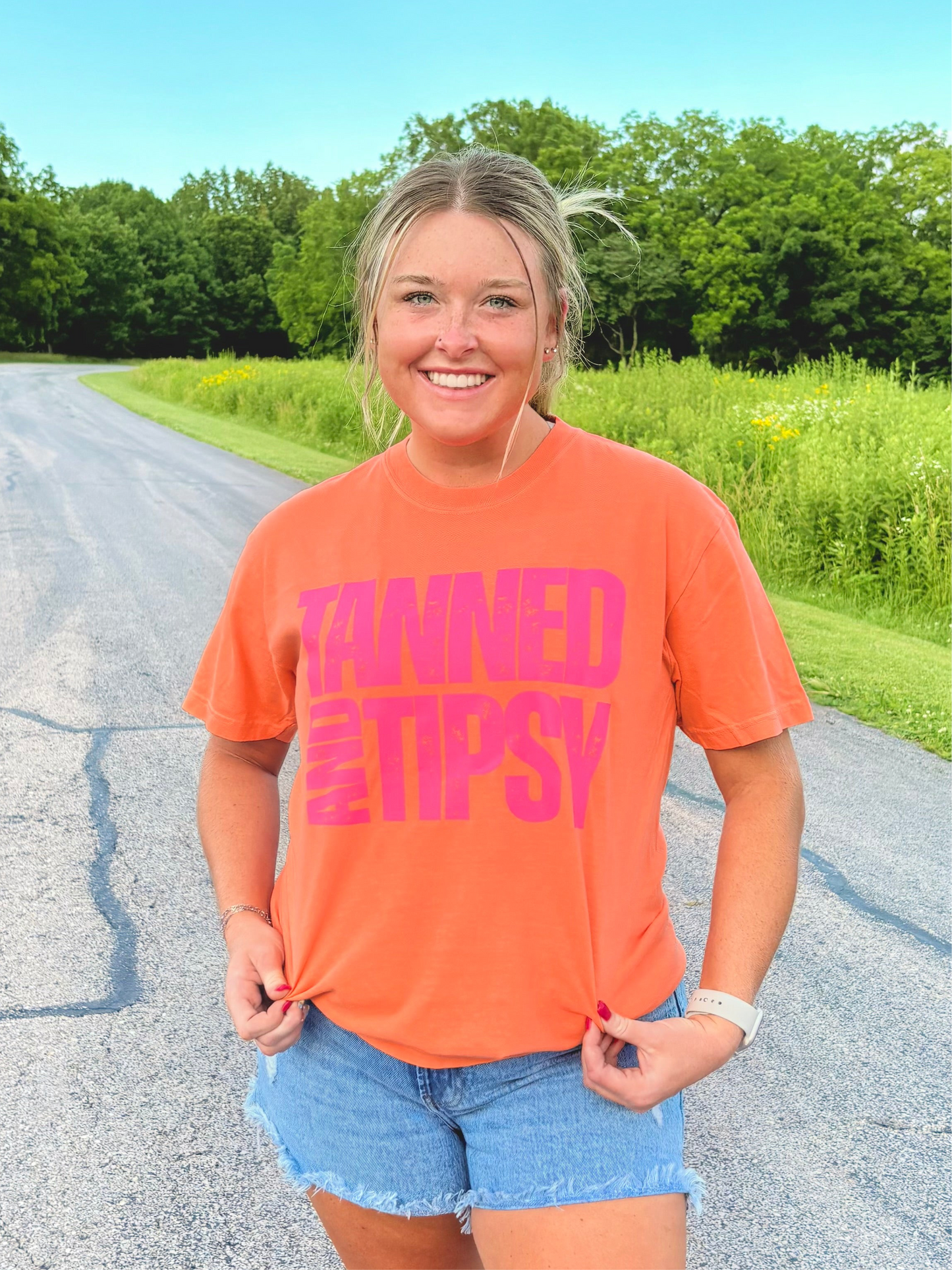 Tanned & Tipsy Tee