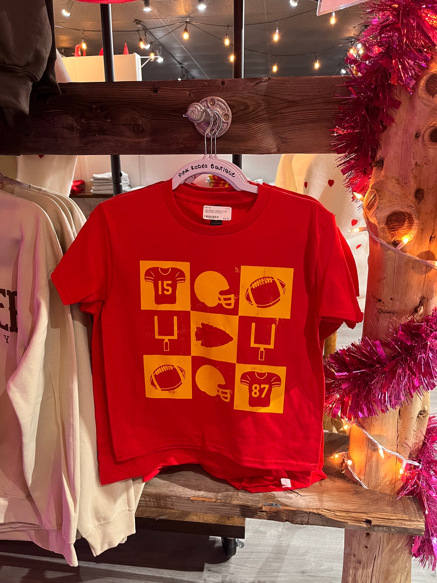 Youth KC Football Grid Tee