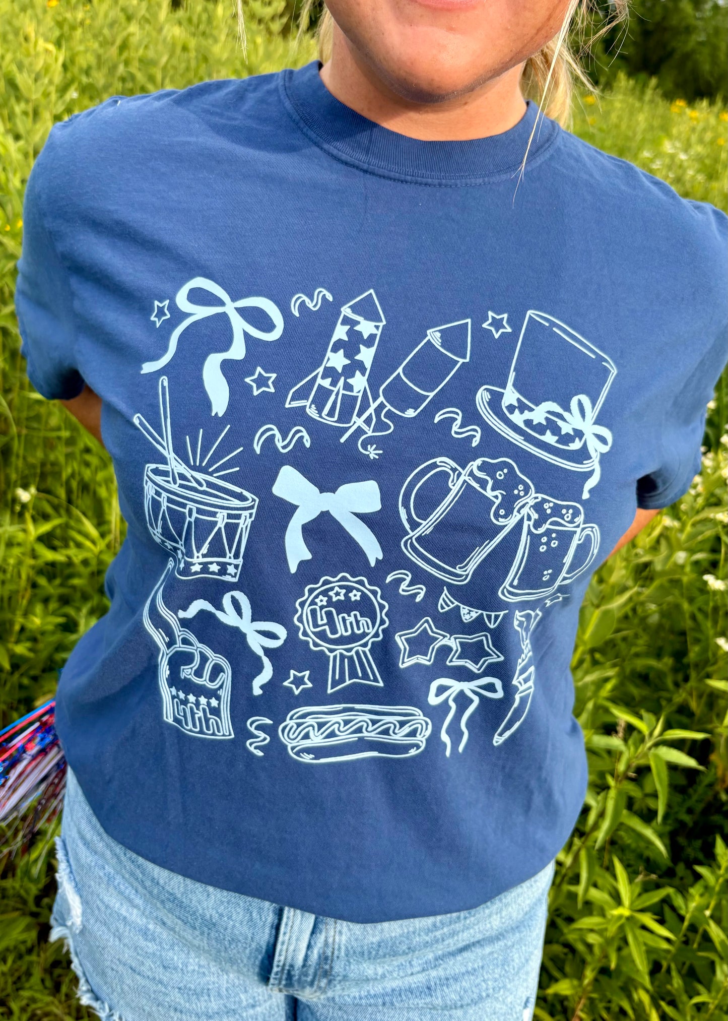 Fourth of July Collage Tee