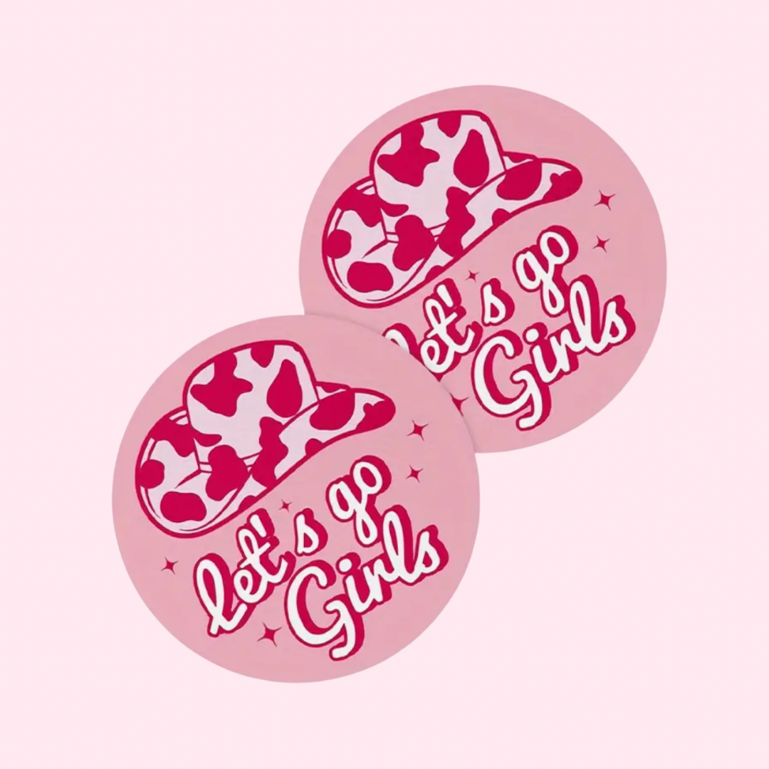 Let’s Go Girls Car Coasters