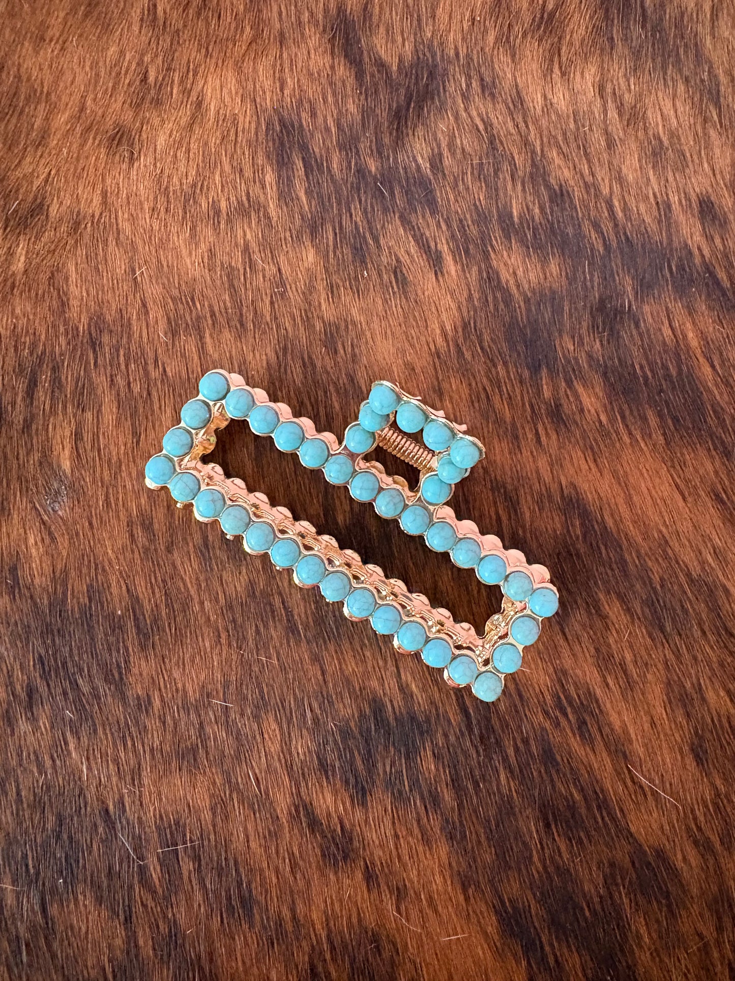 Turquoise Stone Claw Clip