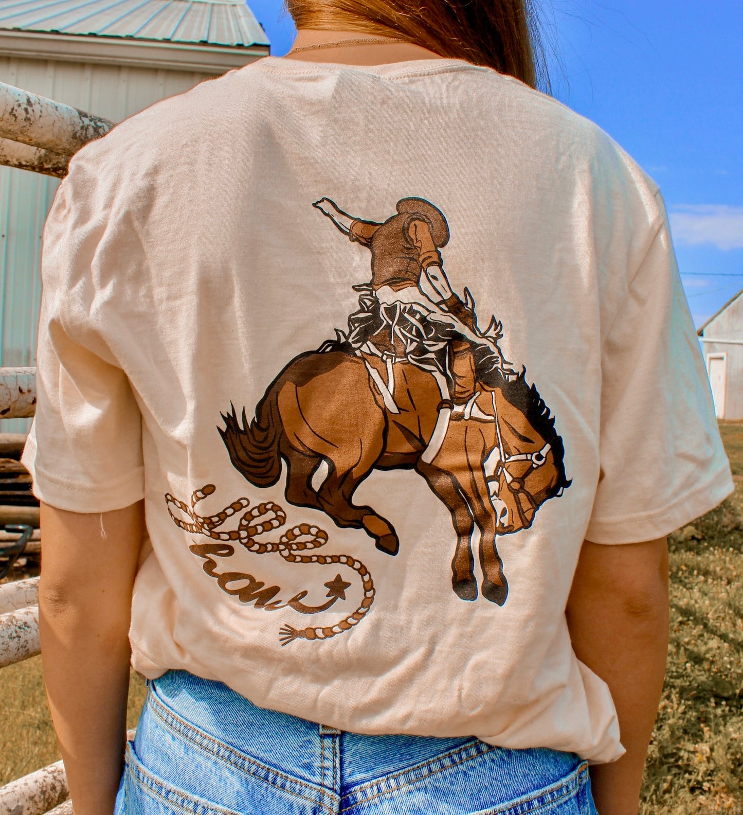 Buckin Cowboy Tee
