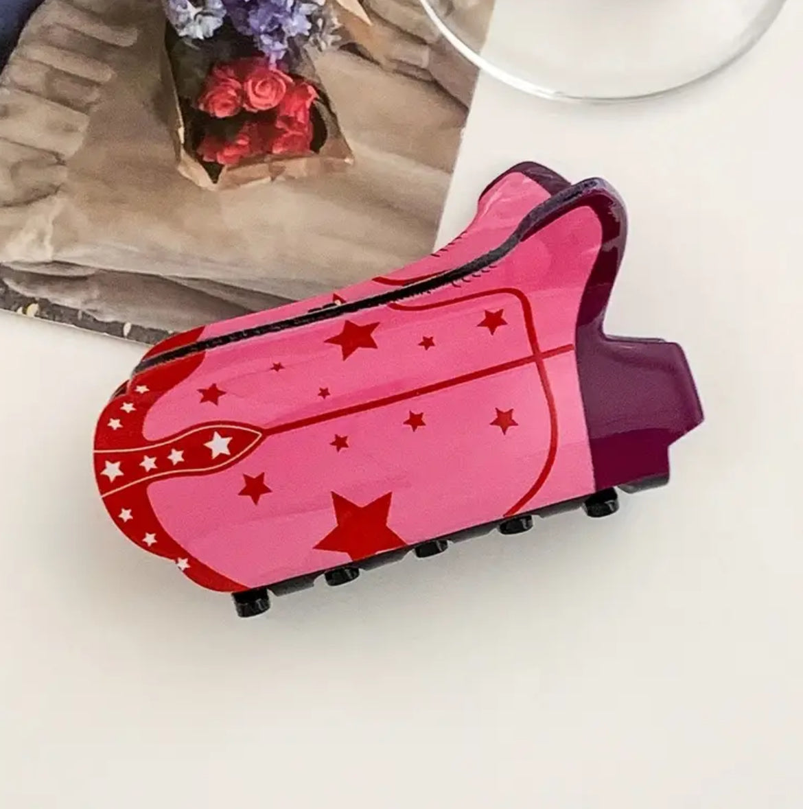 Cowboy Boot Hair Clip