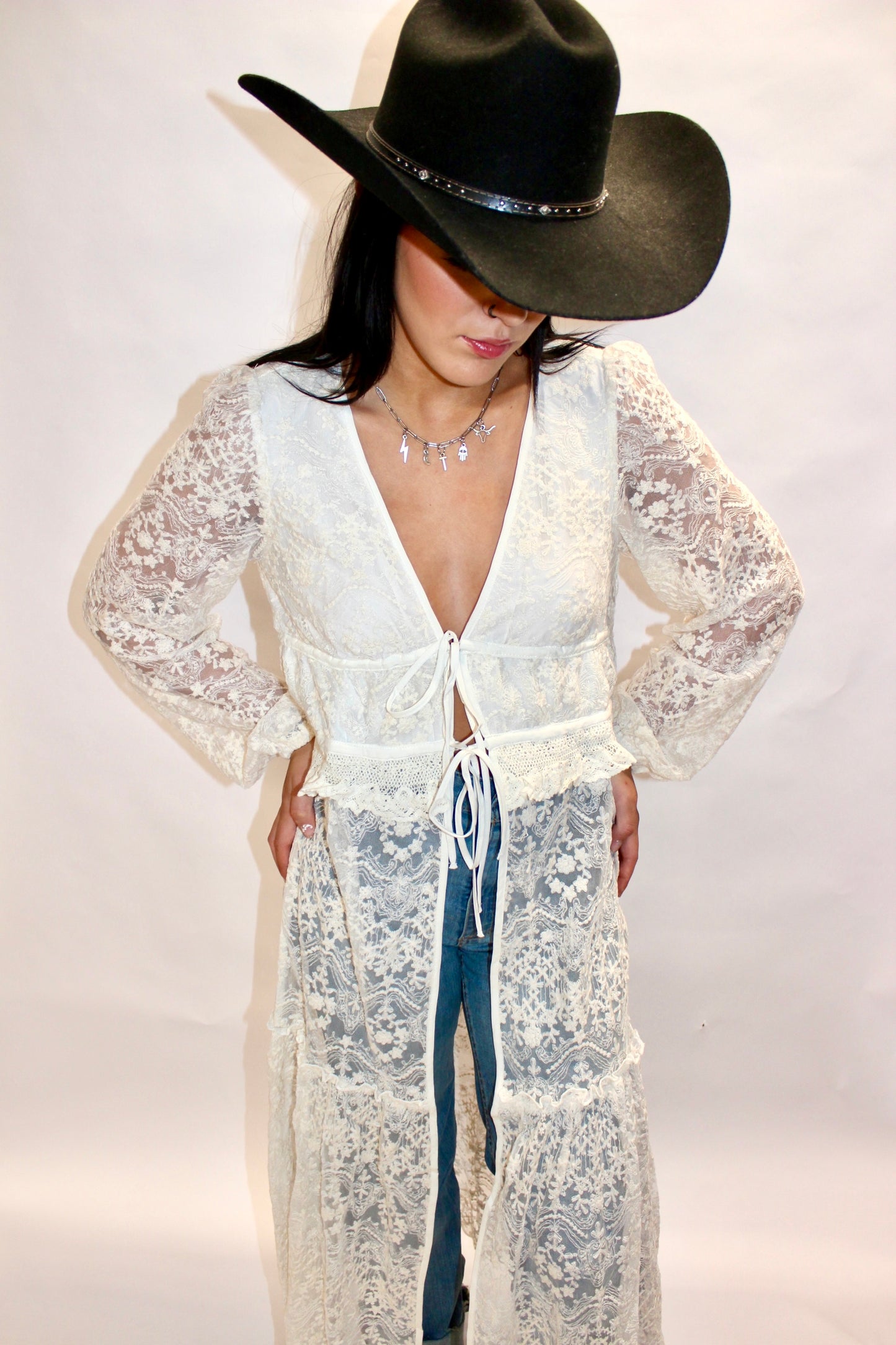 Weren't For The Wind Lace Top