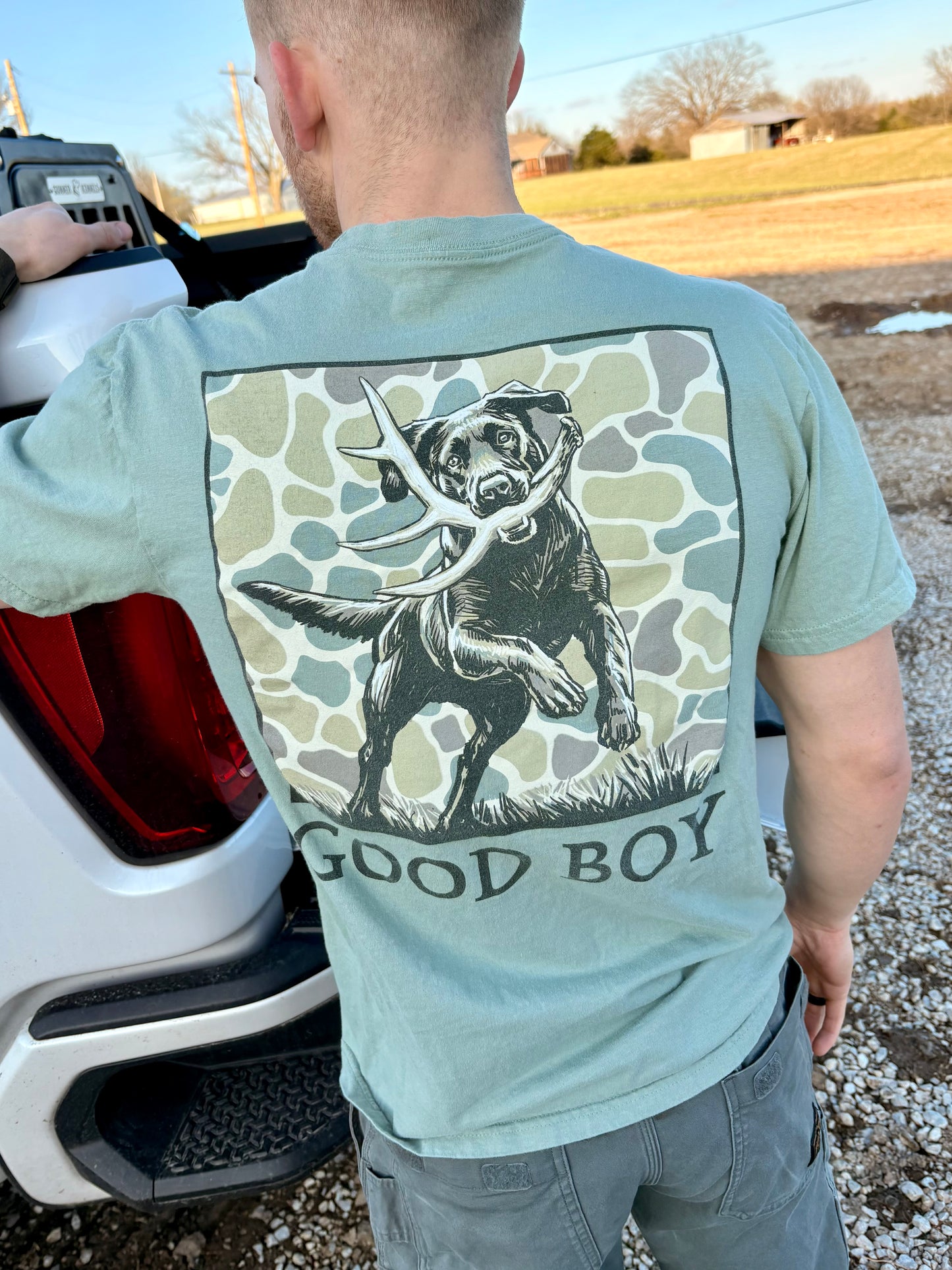 Good Boy Sage Fetch Tee