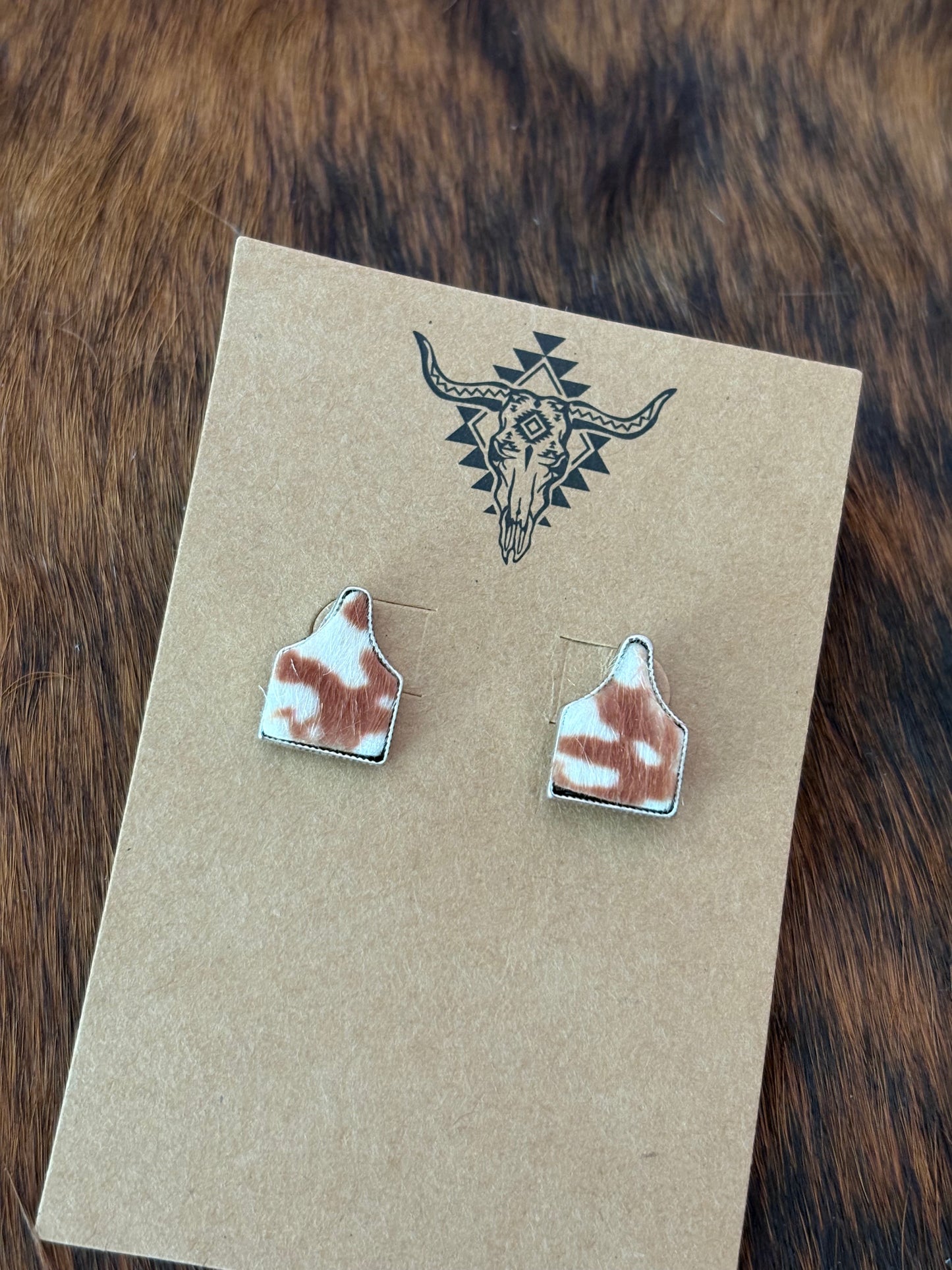 Cowhide Tag Studs