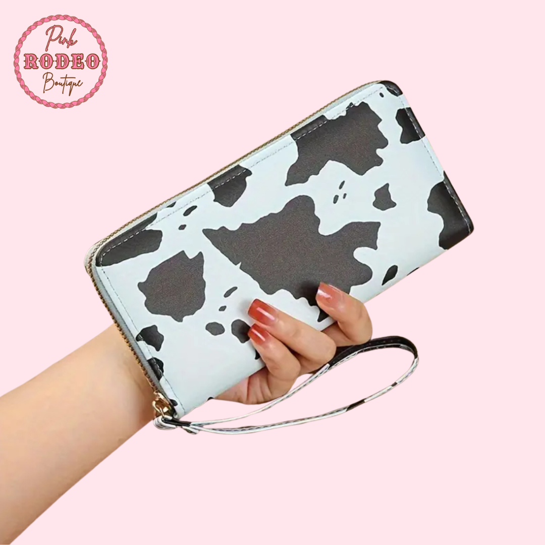 Cow Print Billfold