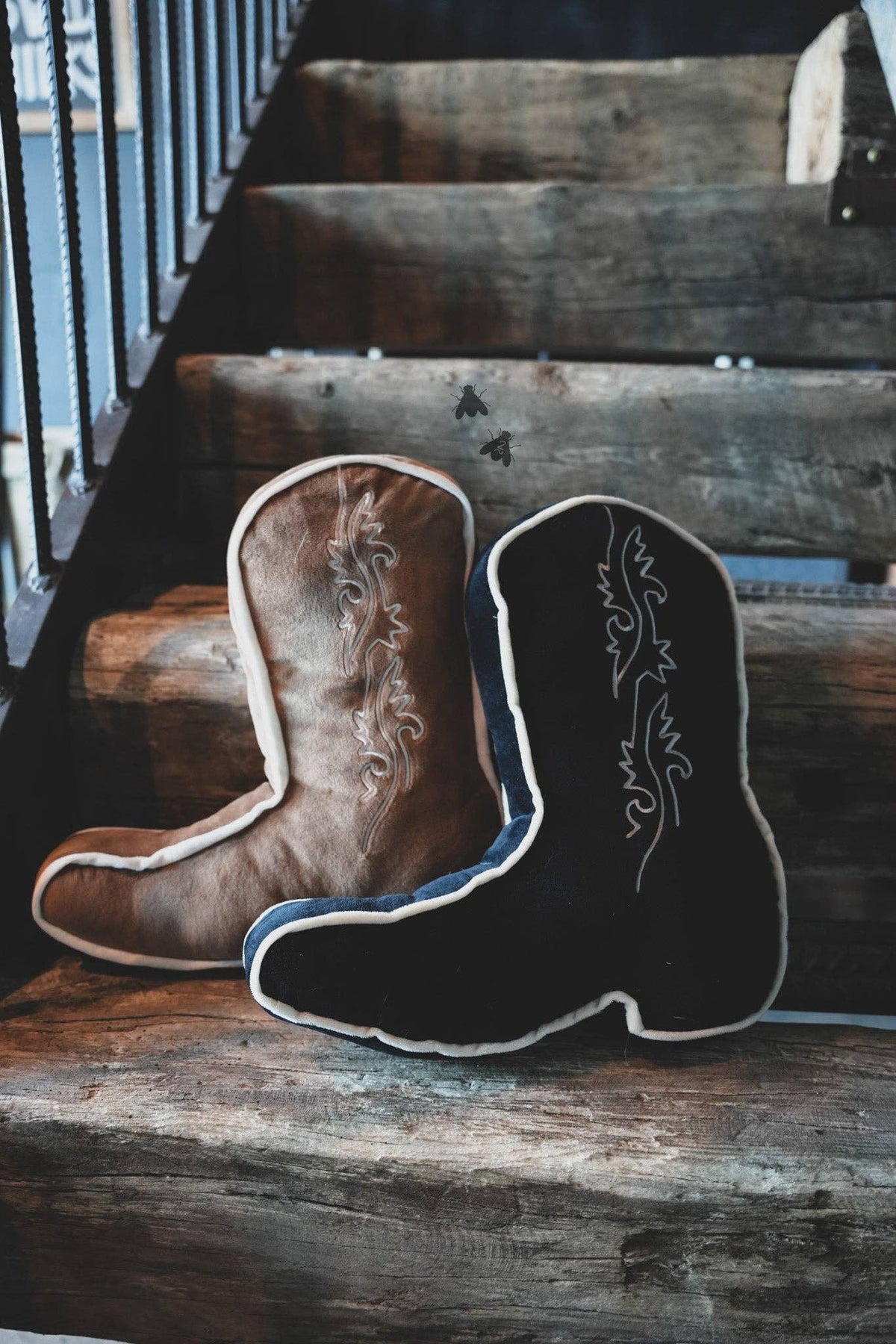 Denim Boot Pillow