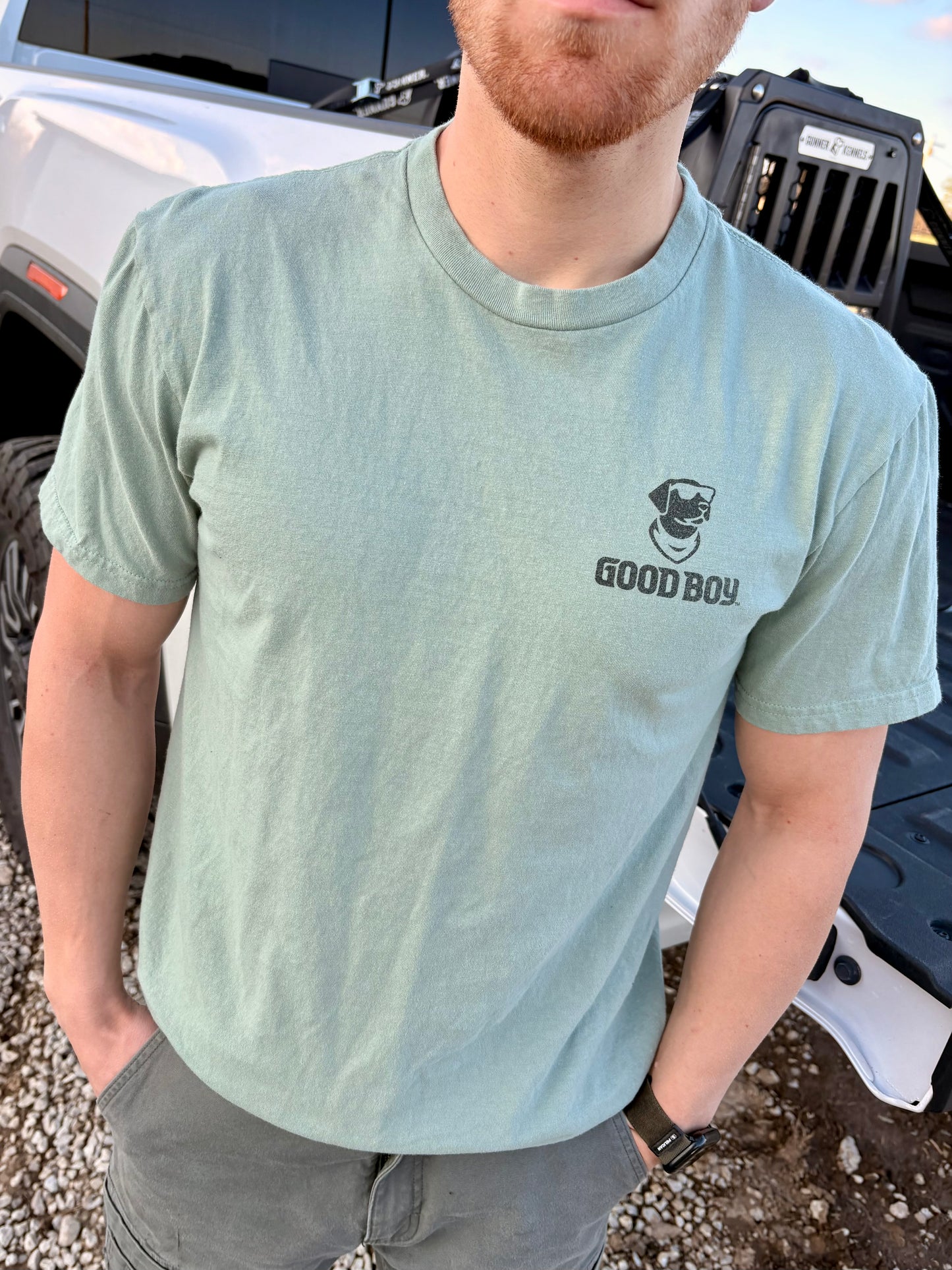 Good Boy Sage Fetch Tee