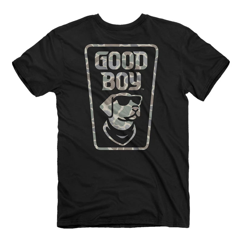 Good Boy Black Camo Tee