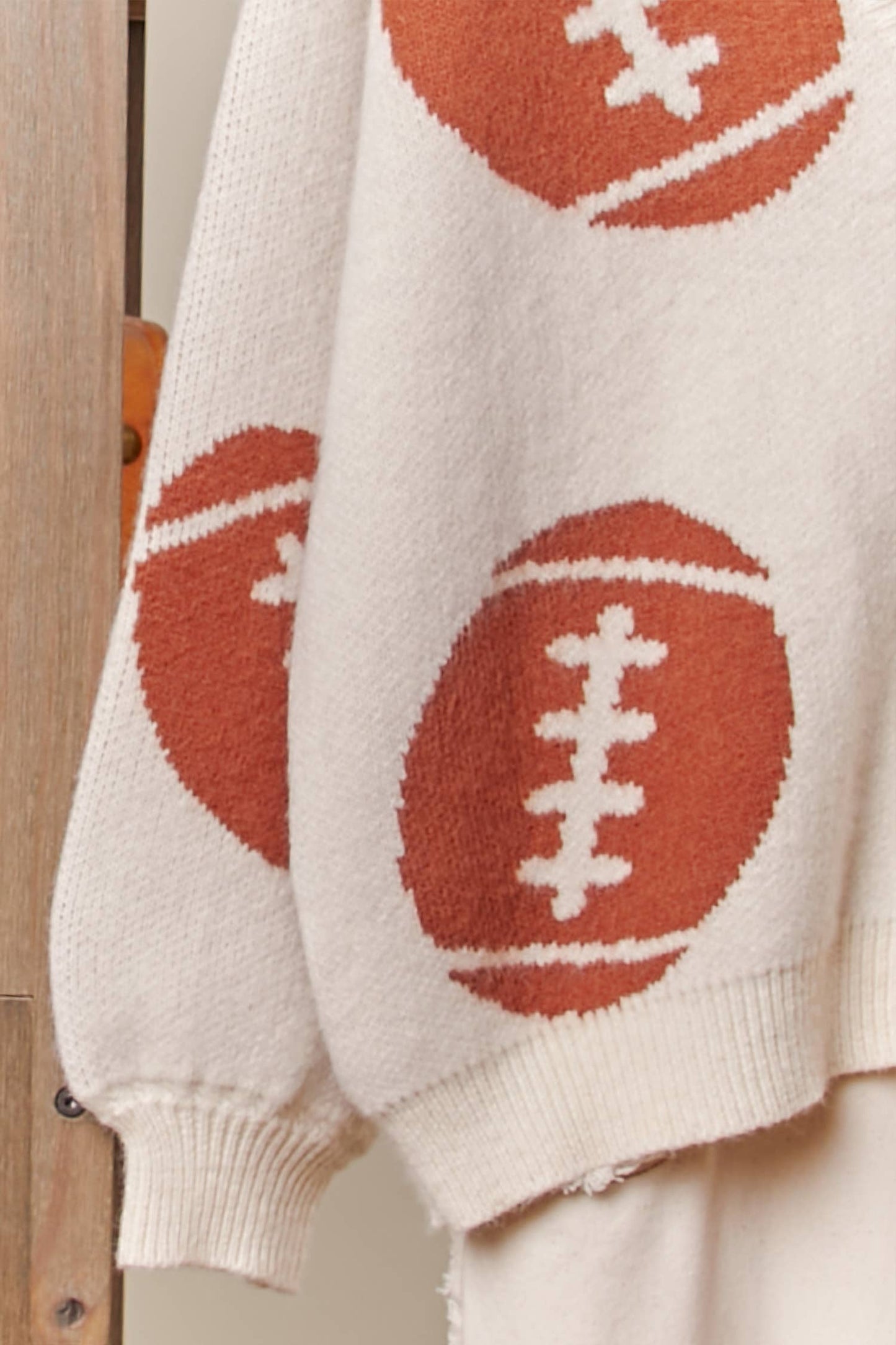 Football Button Knit Cardigan