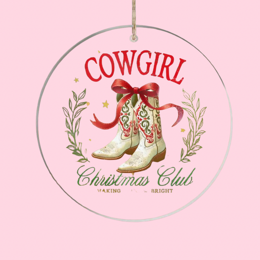 Cowgirl Social Club Ornament