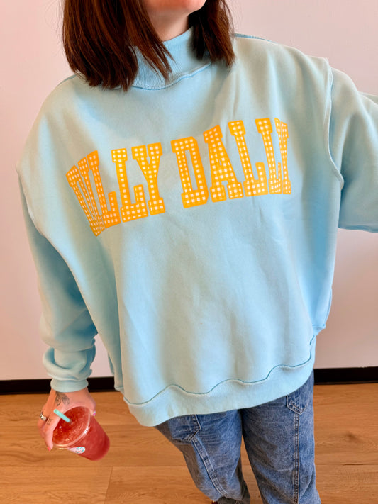Reversible Dilly Dally Mock Neck