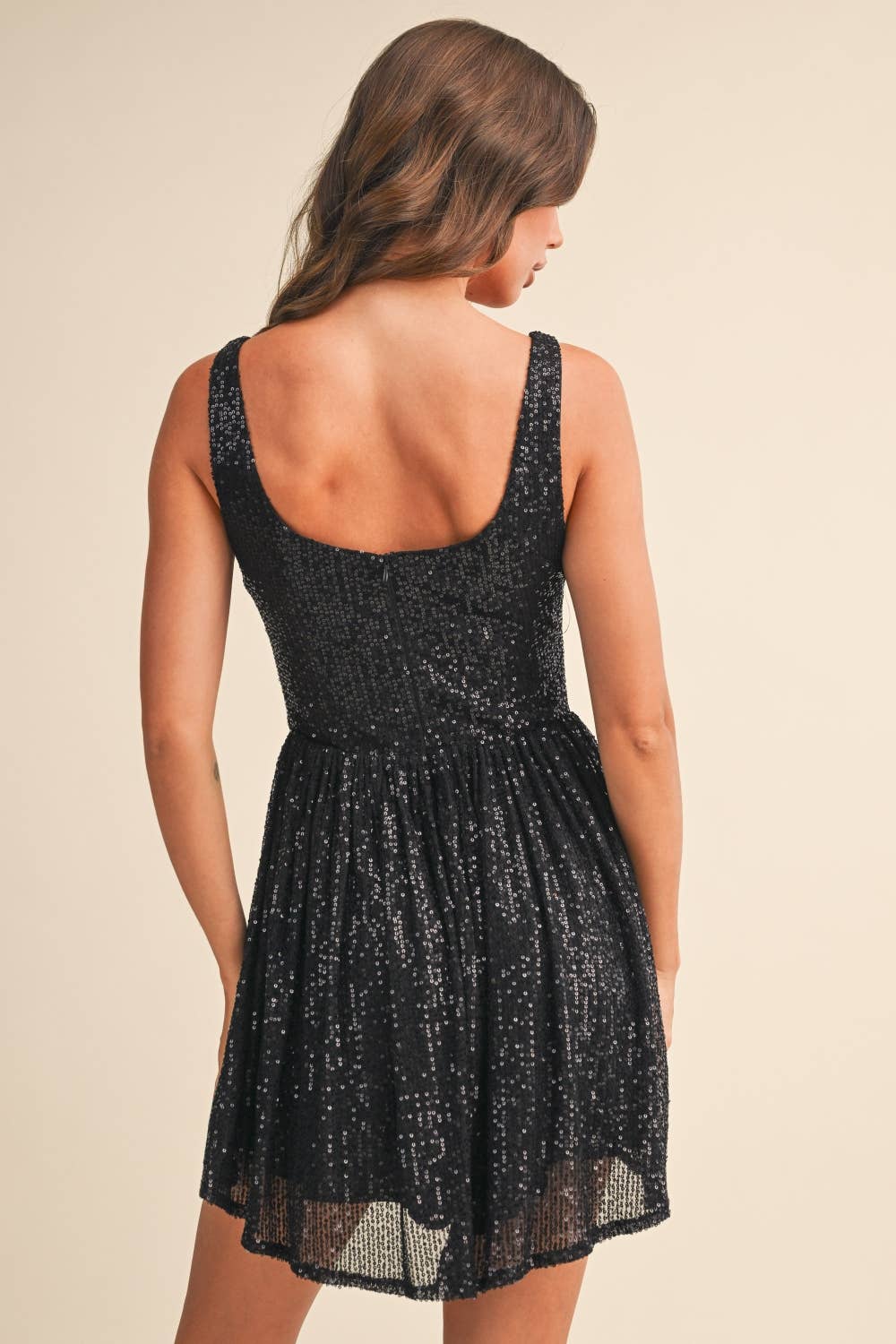 Red Flared Mini Dress