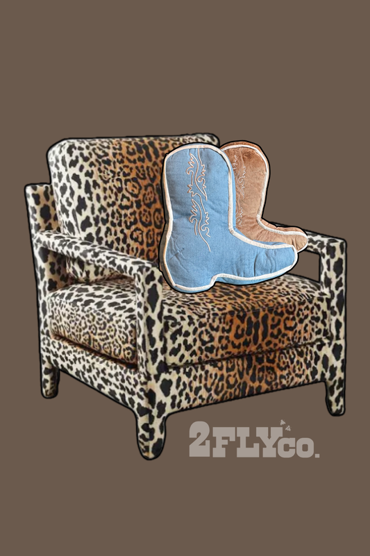 Denim Boot Pillow
