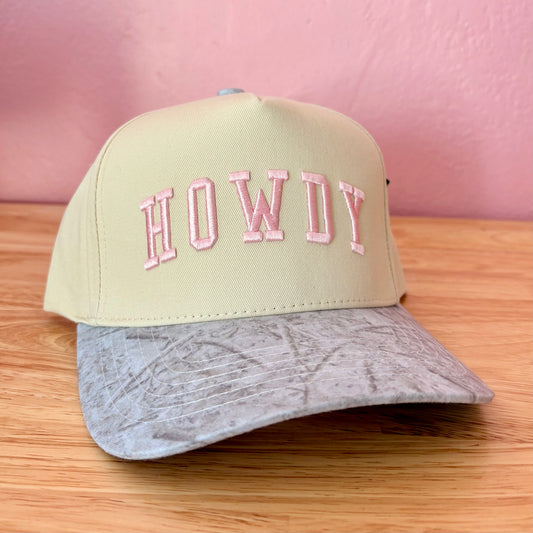 Pink Camo Howdy Trucker Hat