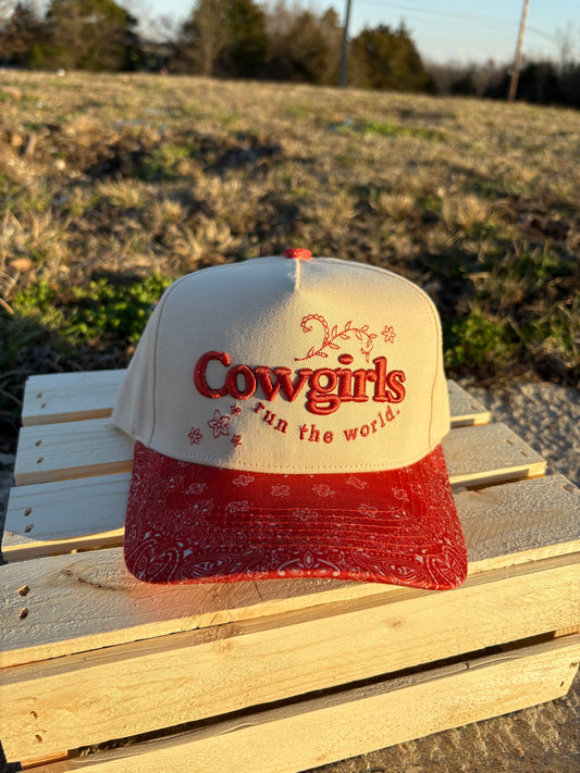 Cowgirls Run The World Trucker Hat