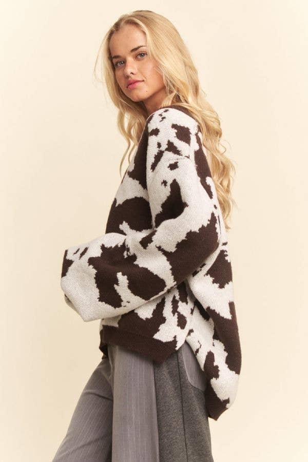 CHOCO COW V-NECK SWEATER