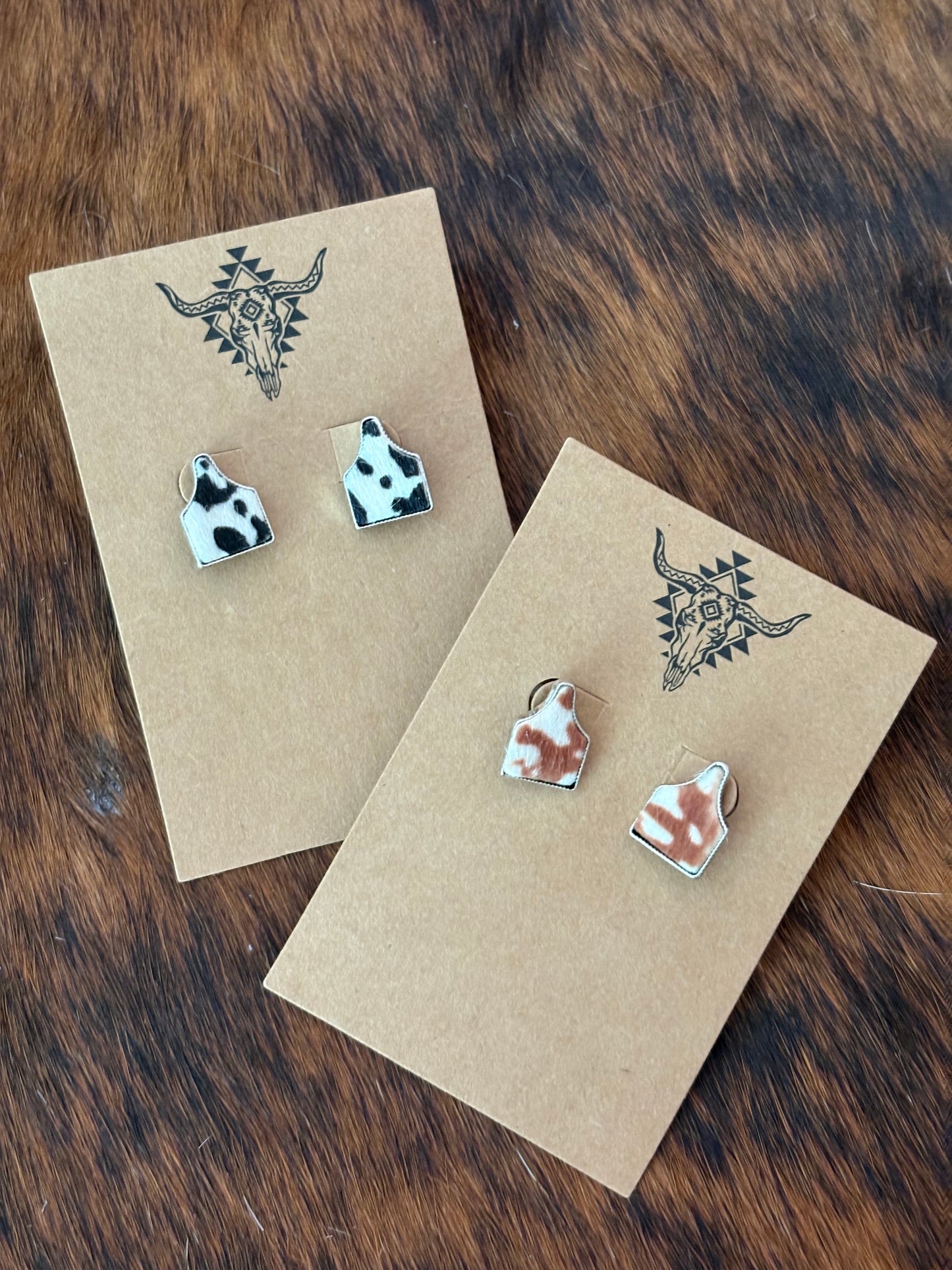Cowhide Tag Studs