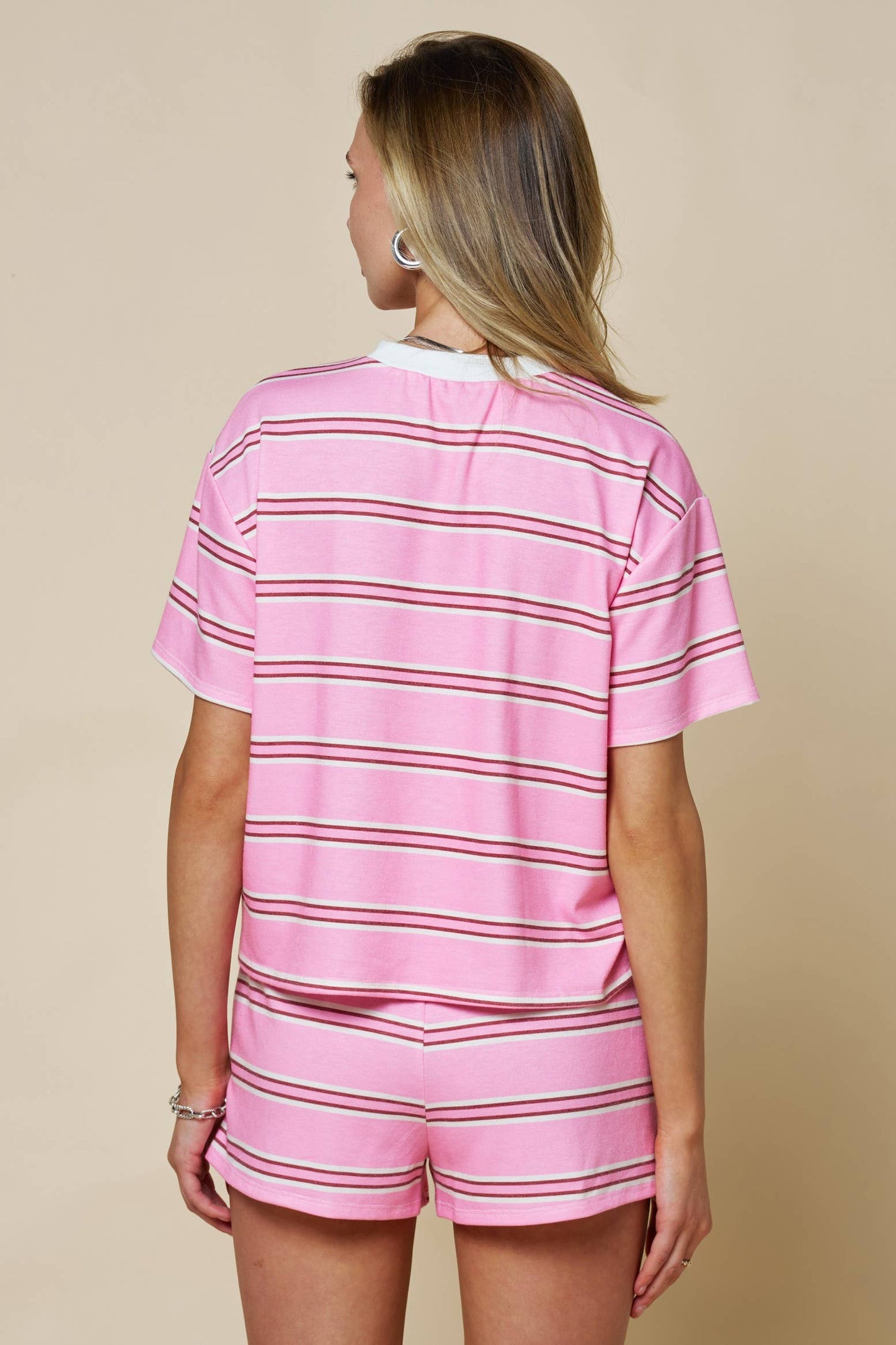 Sherbet Striped Short Set