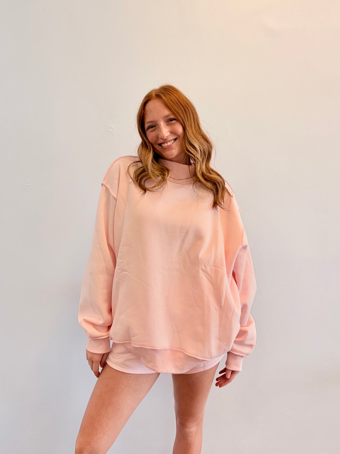 Pink Rodeo Cotton Mock Neck