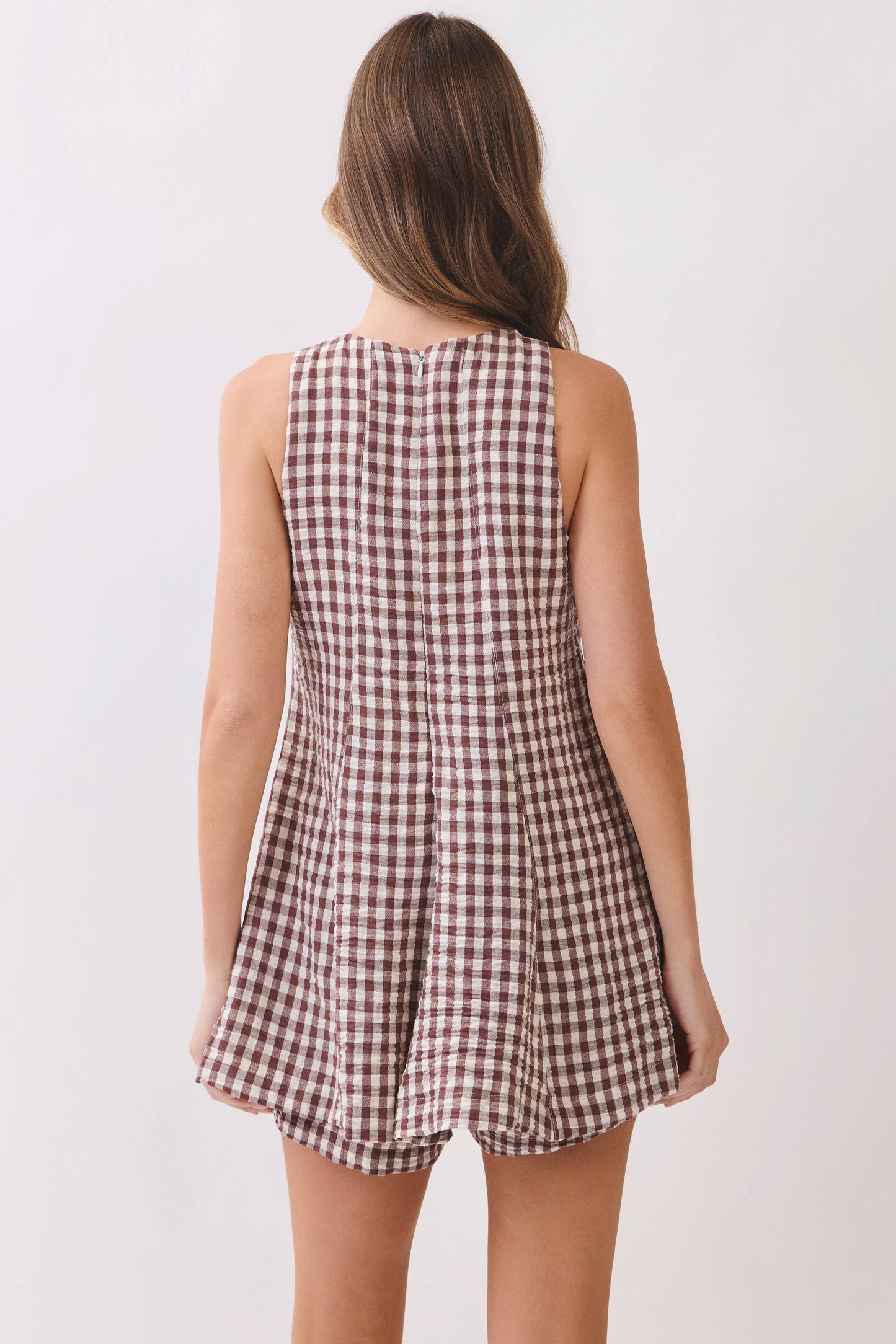 The Ella Plaid Romper