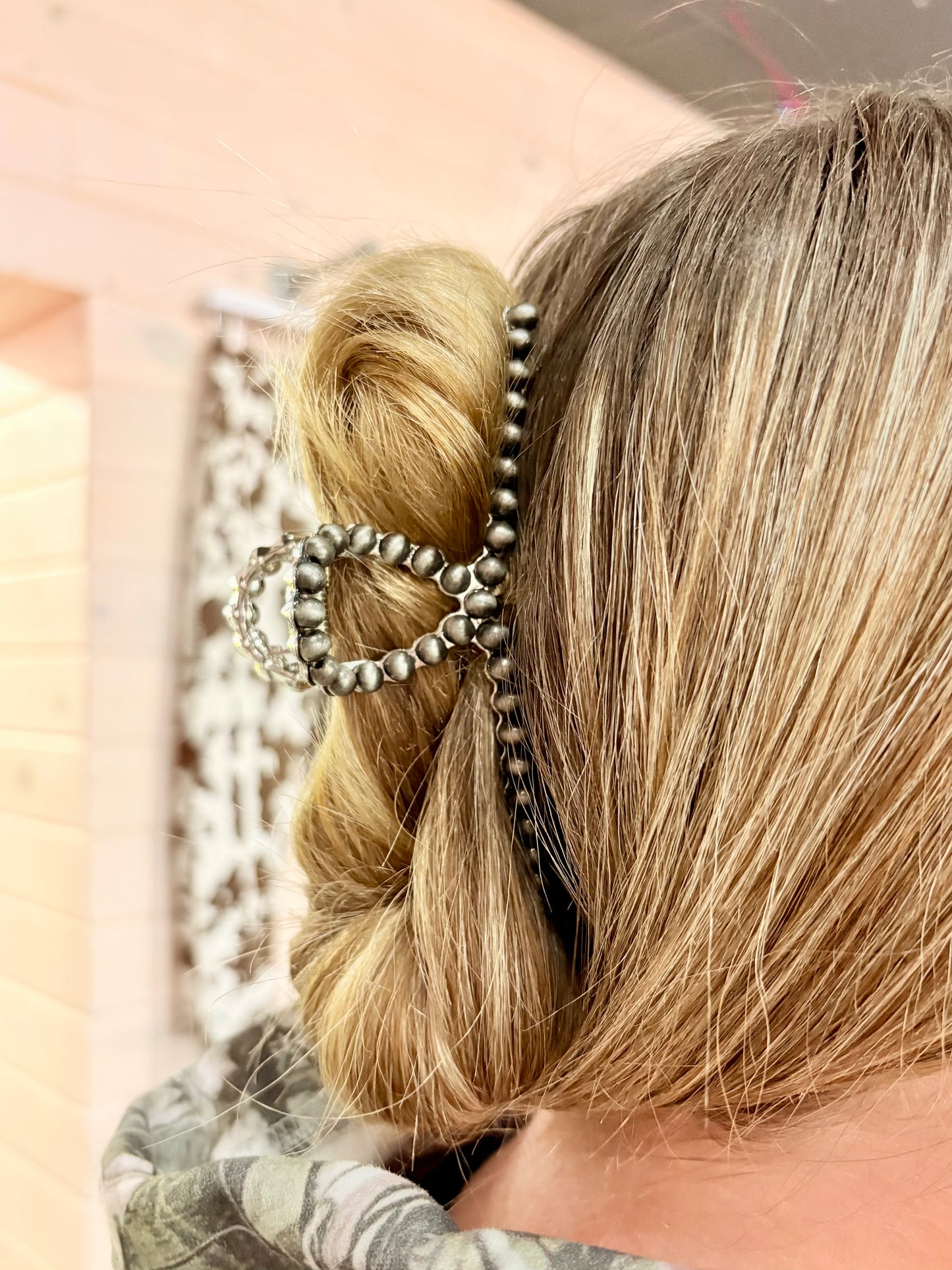 Black Turquoise Claw Clip