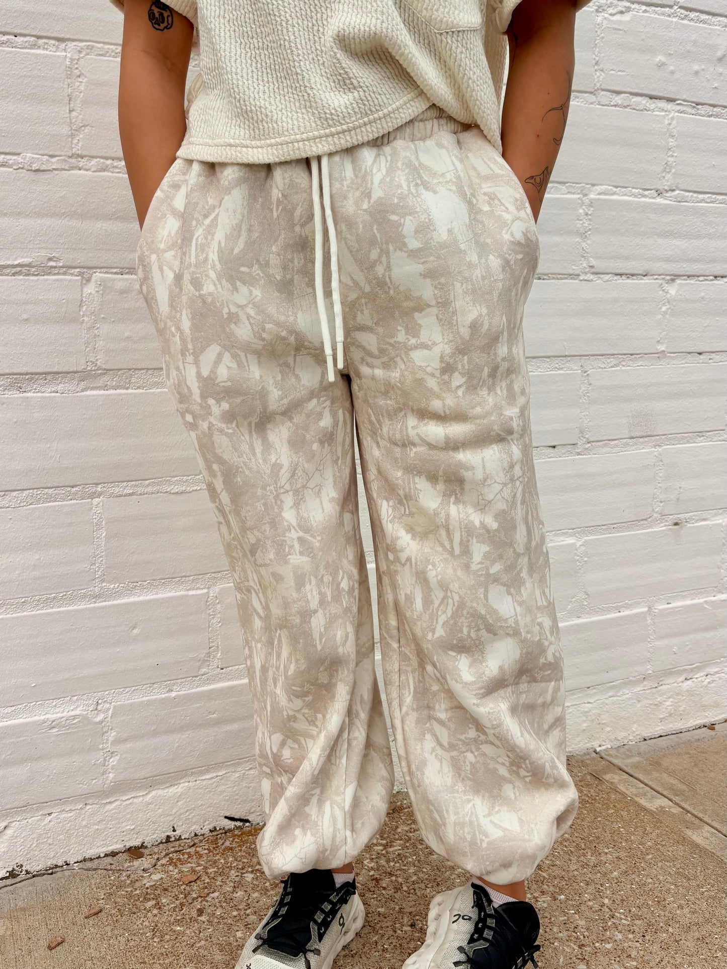 Light Washed Camo Joggers