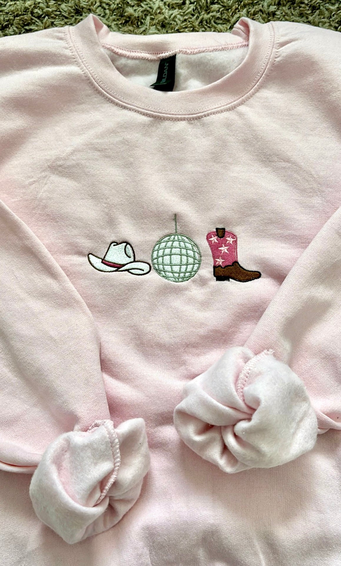 Cowgirl Embroidered Crew