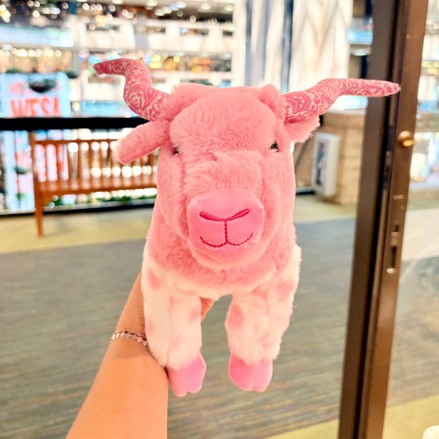 Pink Long Horn Stuffy