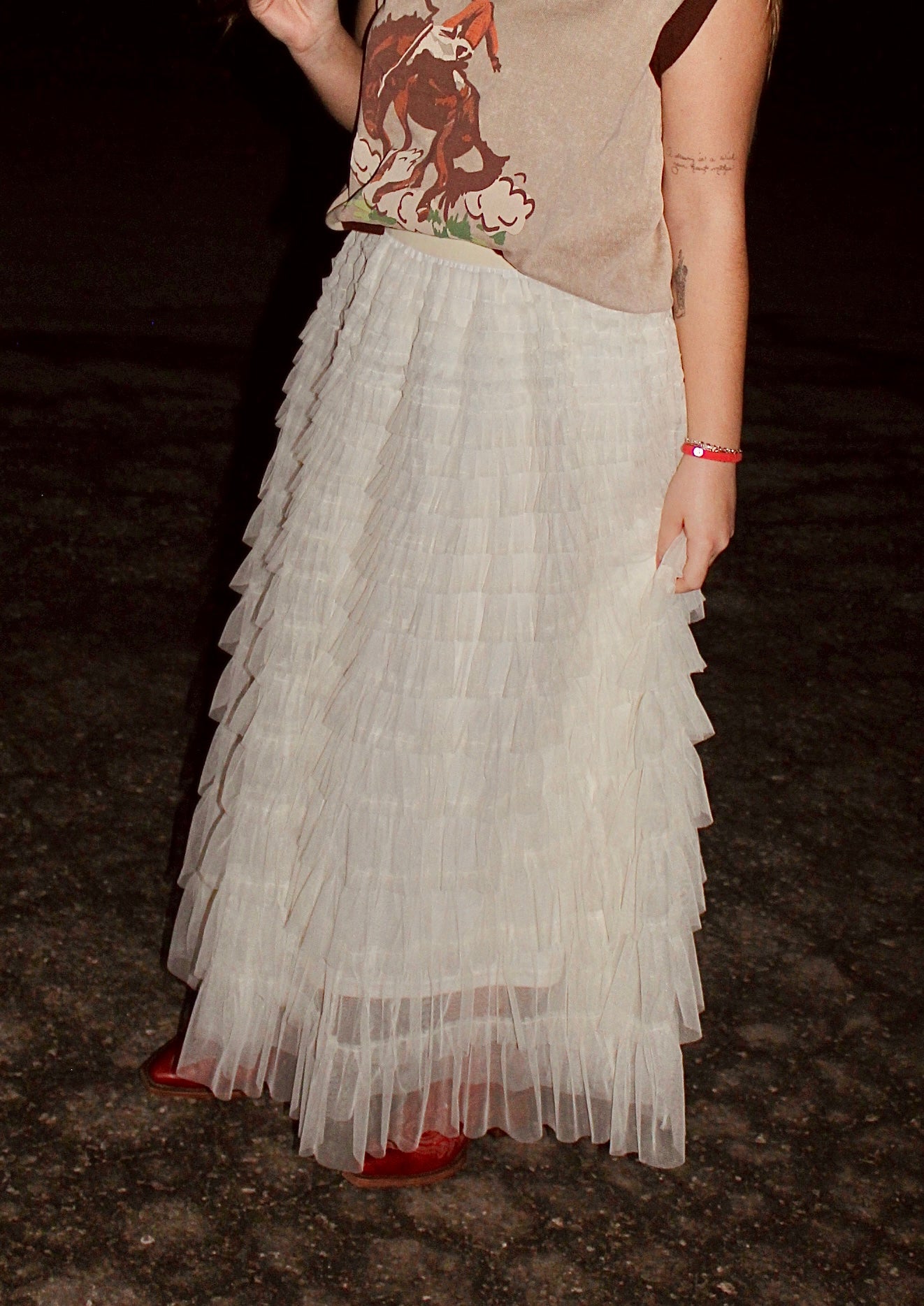 Ranch Romance Tulle Maxi Skirt