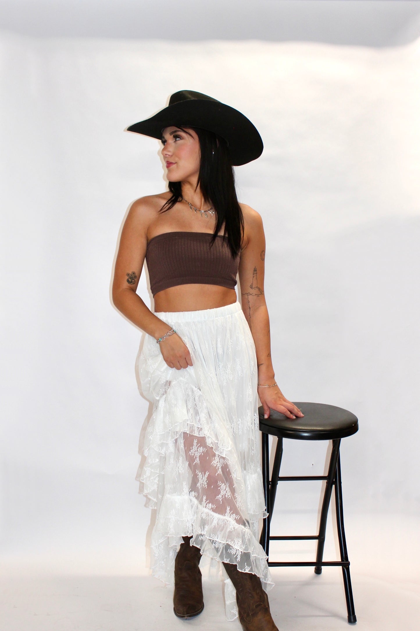 Lace & Lariat Tiered Skirt