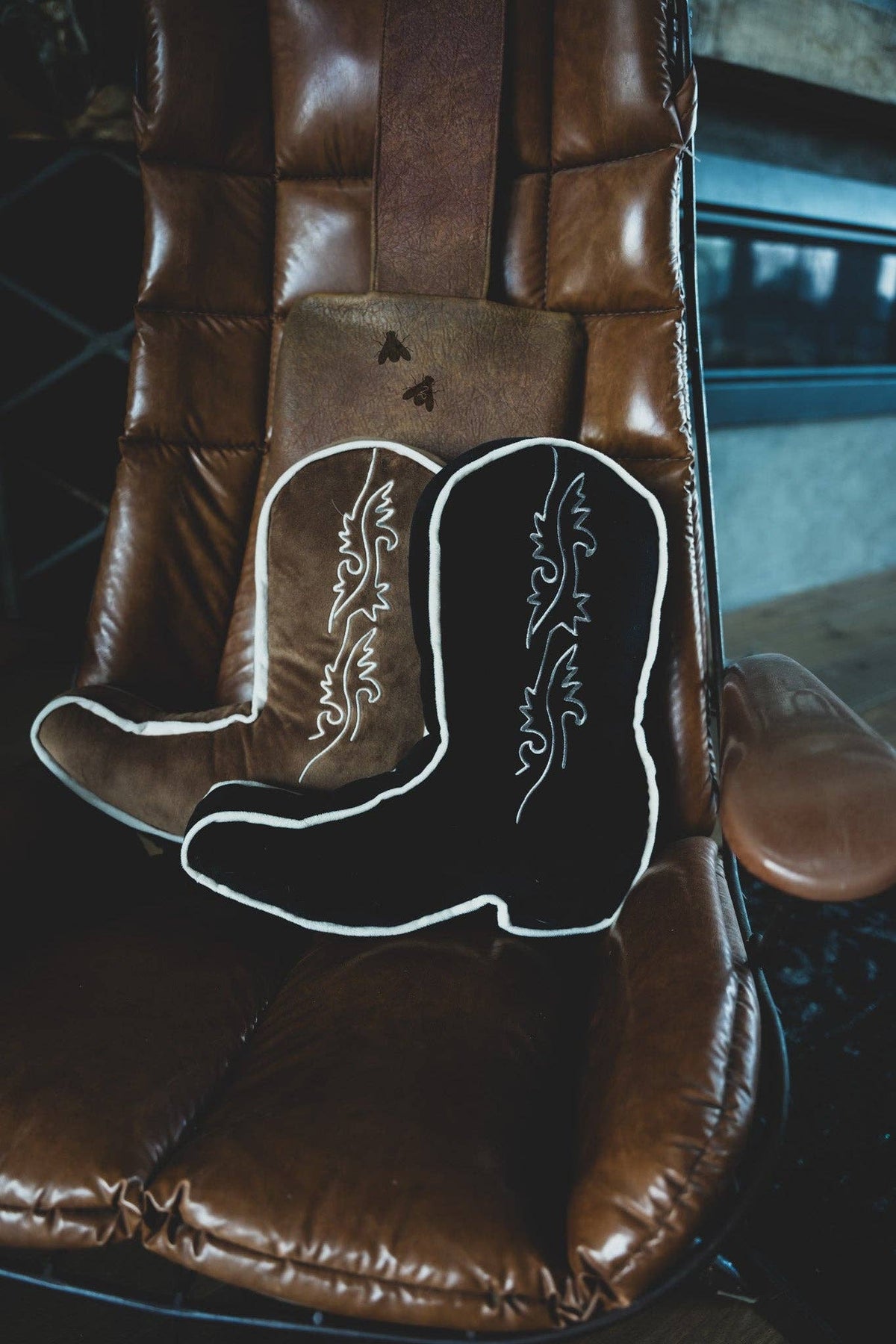 Denim Boot Pillow