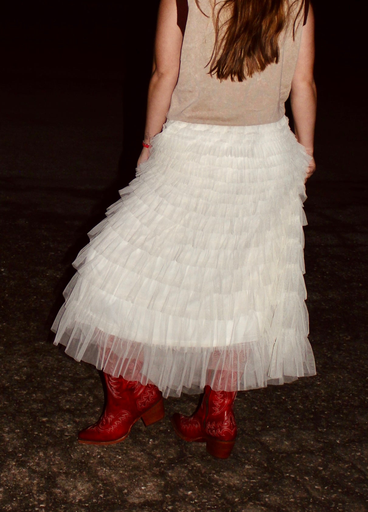 Ranch Romance Tulle Maxi Skirt