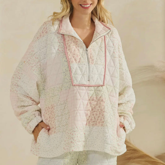 Pastel Quilted Short Set
