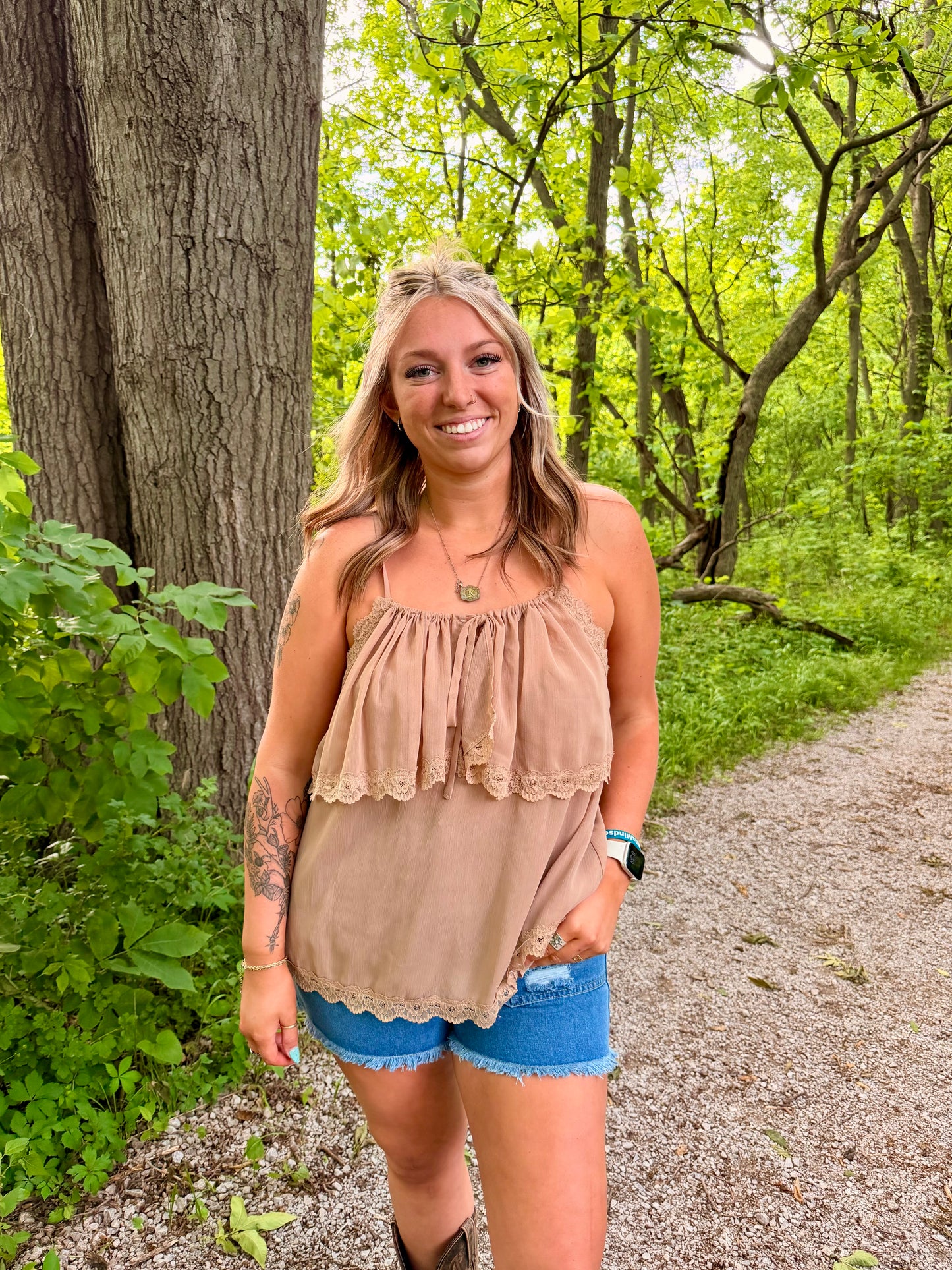 Desert Lace Tank Top