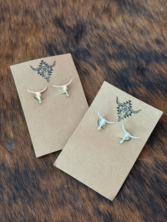 Steer Stud Earrings