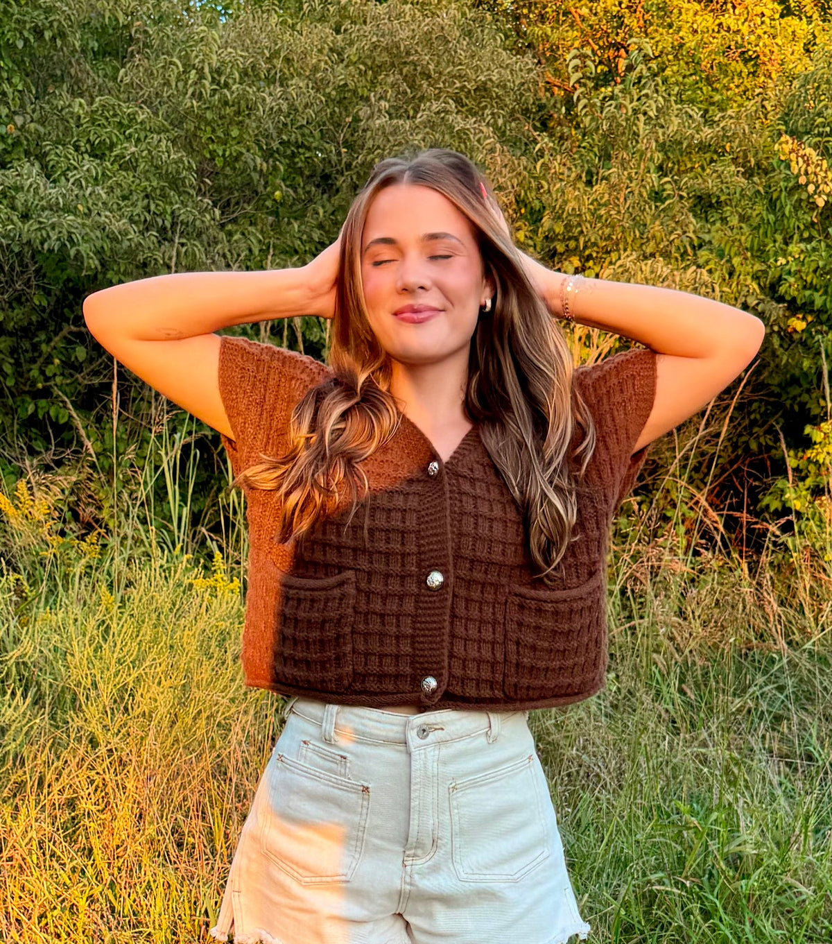 Choco Waffle Cardigan