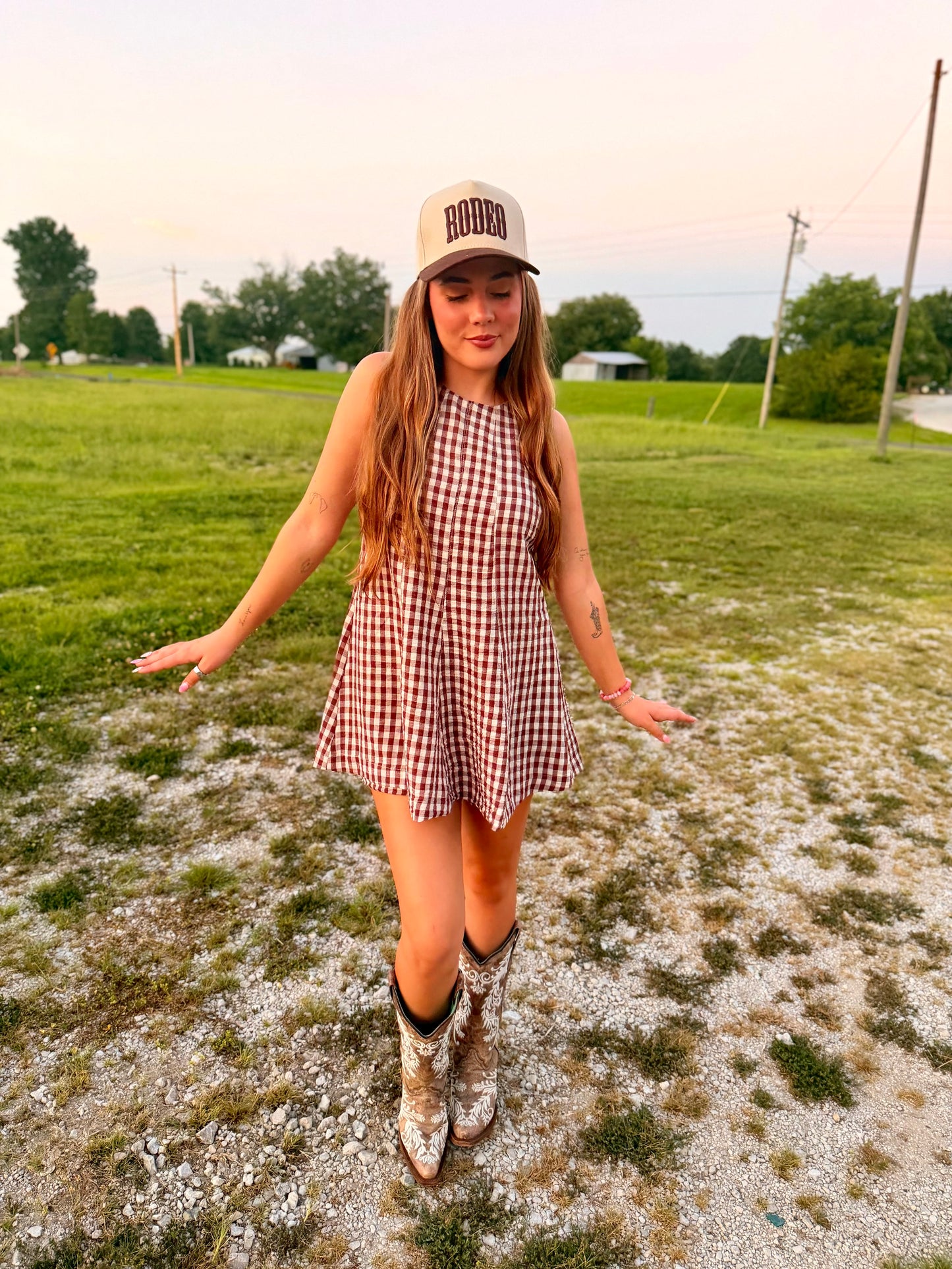 The Ella Plaid Romper