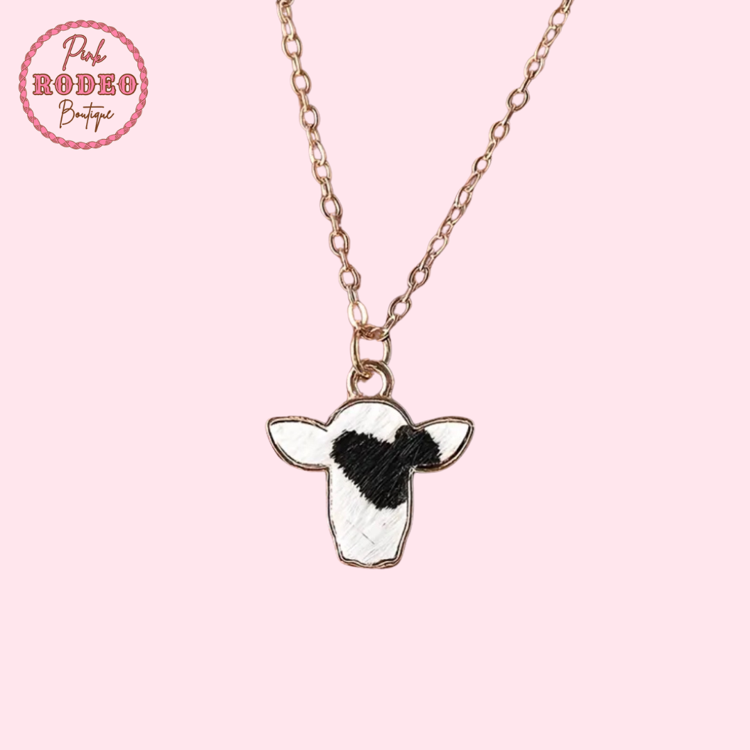 Cow Head Necklace