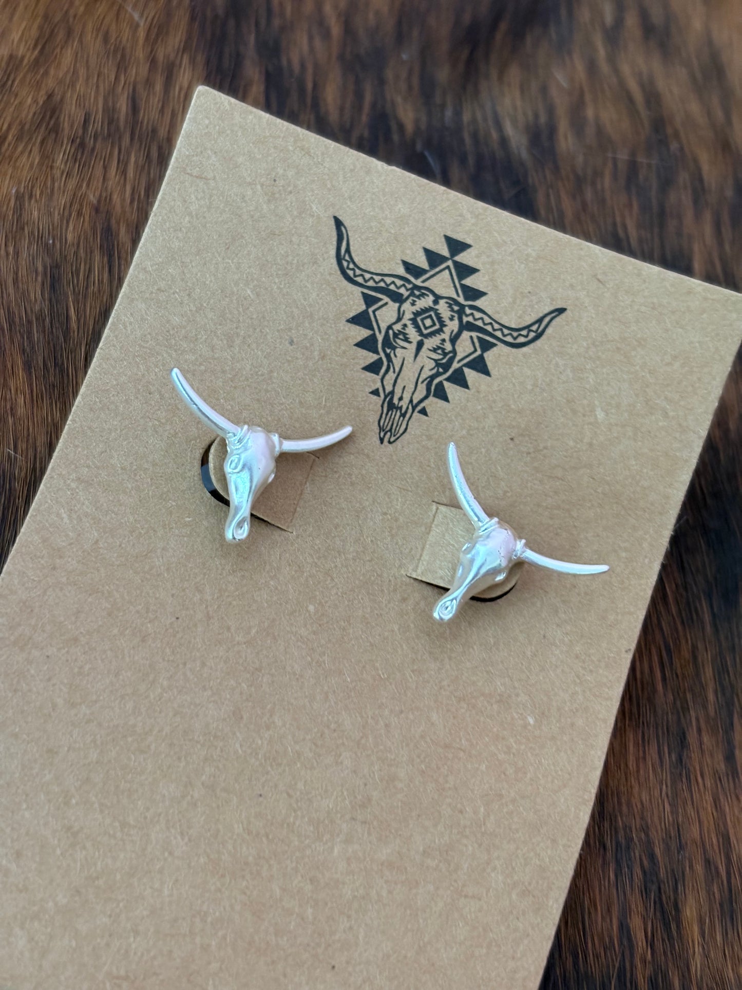 Steer Stud Earrings