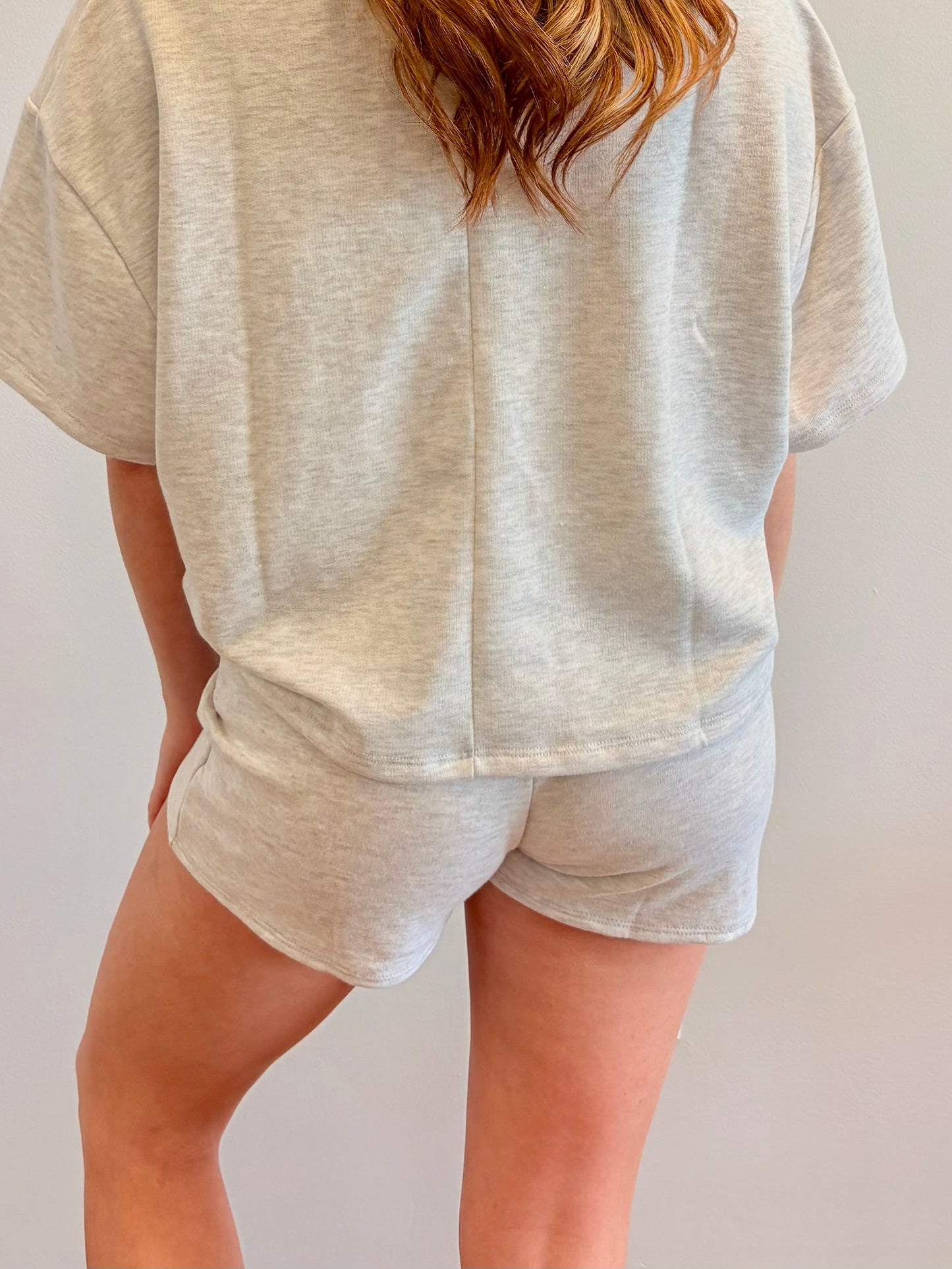 Grey Cotton Skort